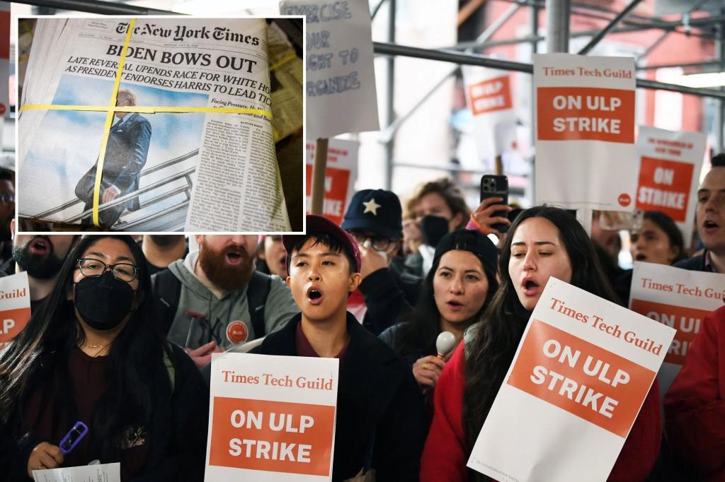 NY Times reaches tentative deal with tech workers' union a month after they walked out